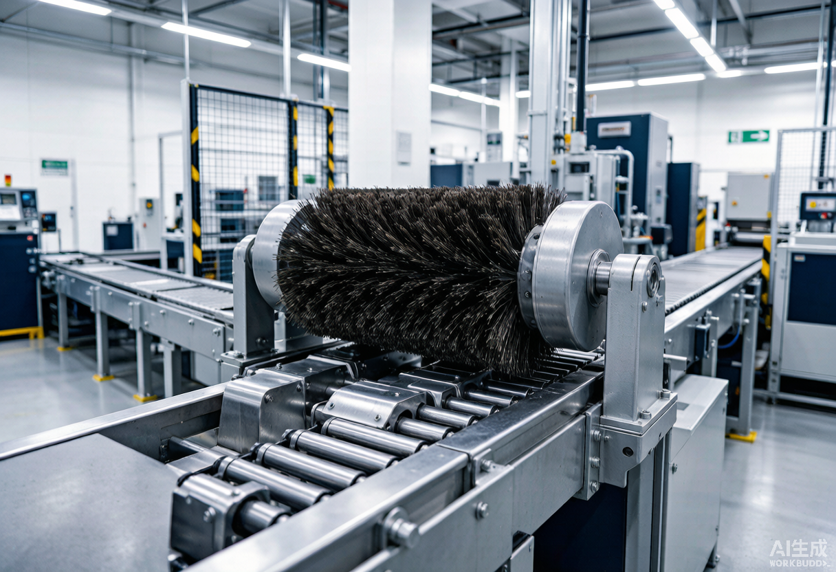 Automated Production Line Brush Application
